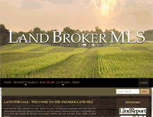 Tablet Screenshot of landbrokermls.com